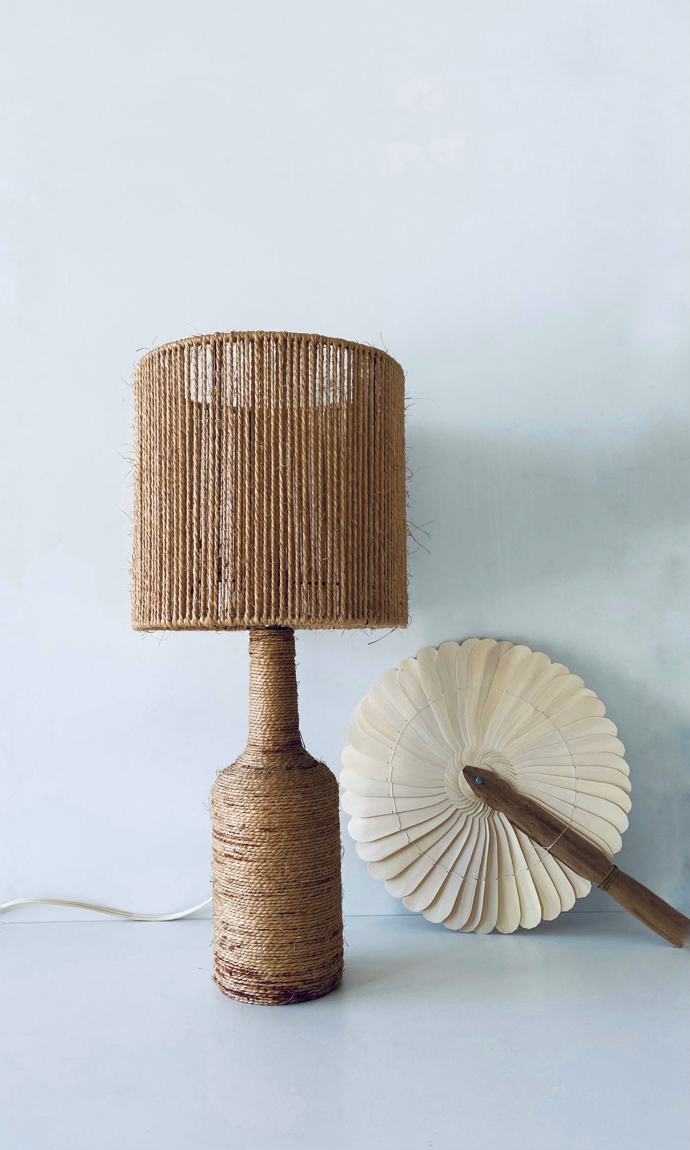 Bohemian lamp in rope