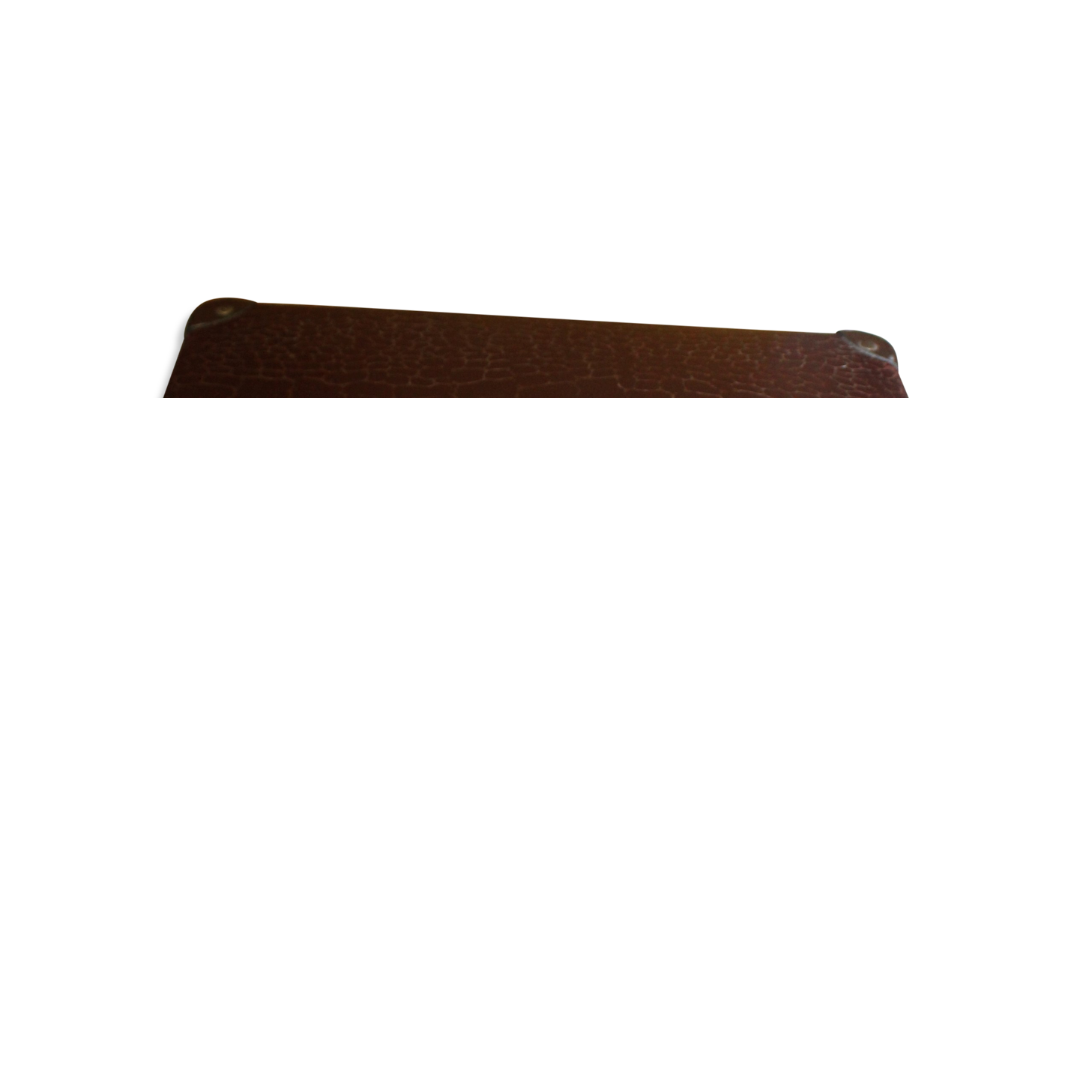 Vintage suitcase brown croco