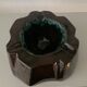 Vintage glazed terracotta ashtray