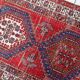 Antique Serab wool runner, crimson field & stepped medallions, c. 1920s — 93 × 204 cm — 1C1284