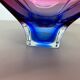Bol en verre de Murano floral par Fratelli Toso, Italie, années 1970