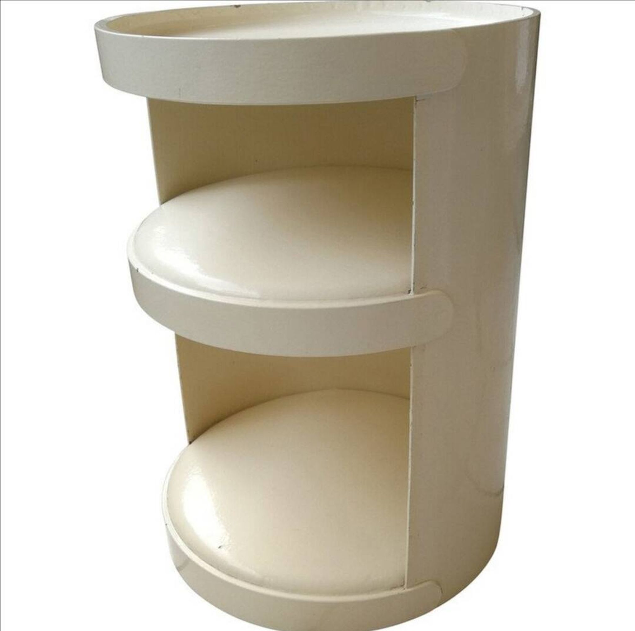 Vintage cardboard bedside table designed by Jean-Louis Avril from the 60s