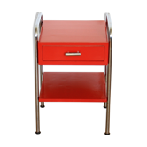 Table d’appoint fonctionnaliste rouge/Bauhaus