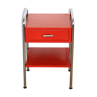 Red functionalist/Bauhaus side table
