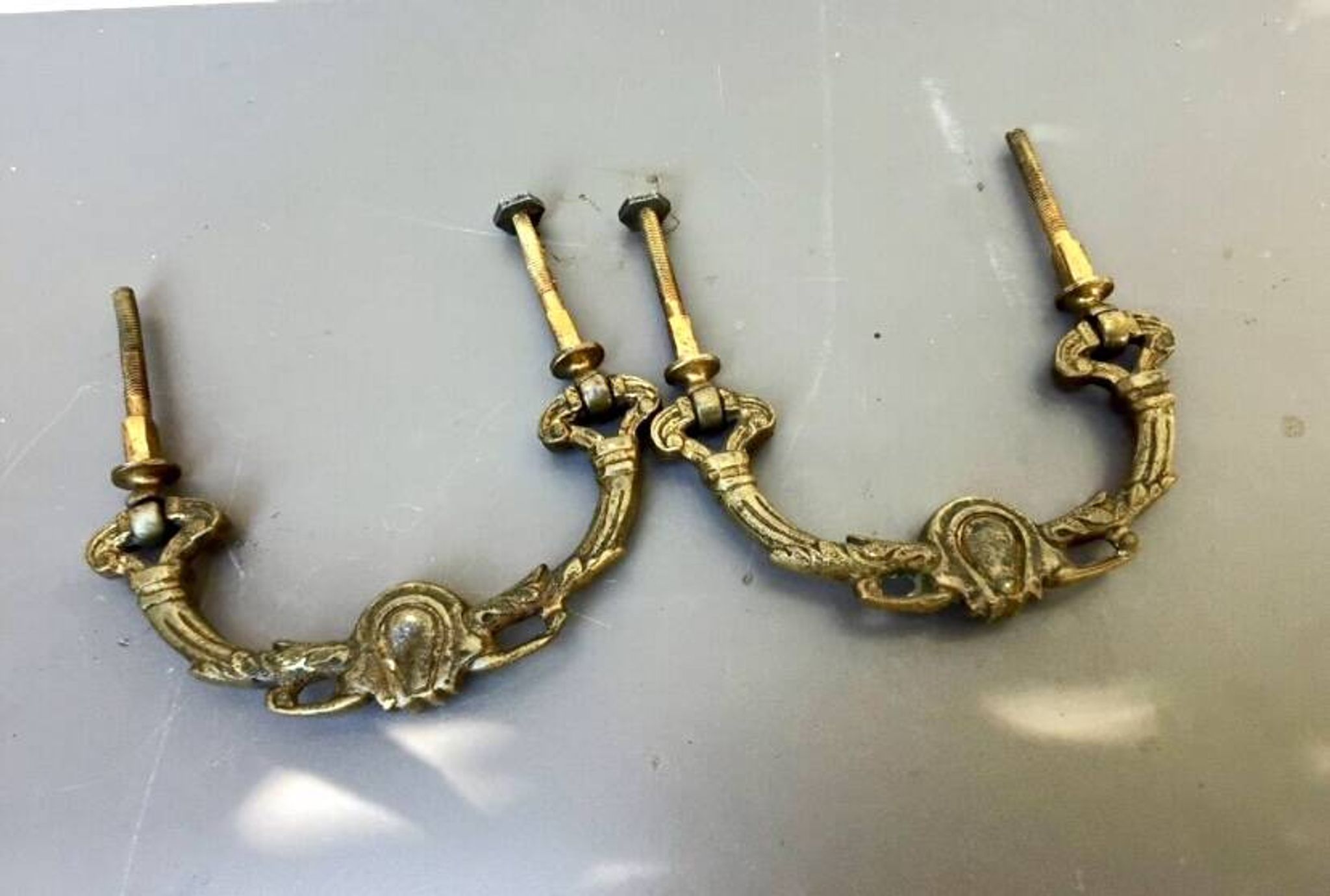 Pair of furniture handles