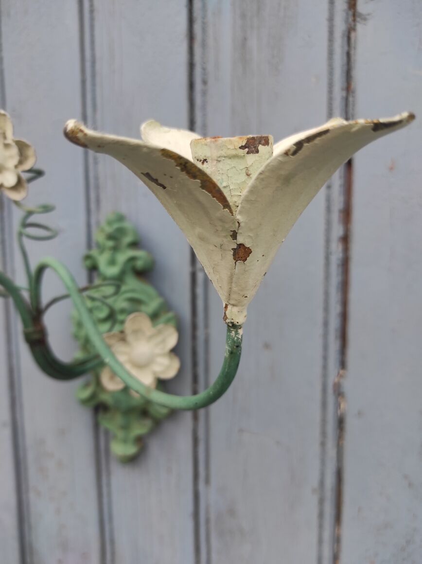 Paire d’appliques murales vintage Français