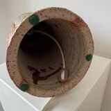 Large brutalist table lamp by Lene Regius, Denmark, 1970s