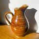 Small jug / glazed stoneware carafe