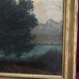 Old framed oil on panel “landscape”