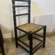 Set of 4 vintage chairs in the style of Charles Dudouyt, made of turned wood and upholstered.