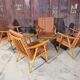 Lot of 4 chairs Thonet Boomerang