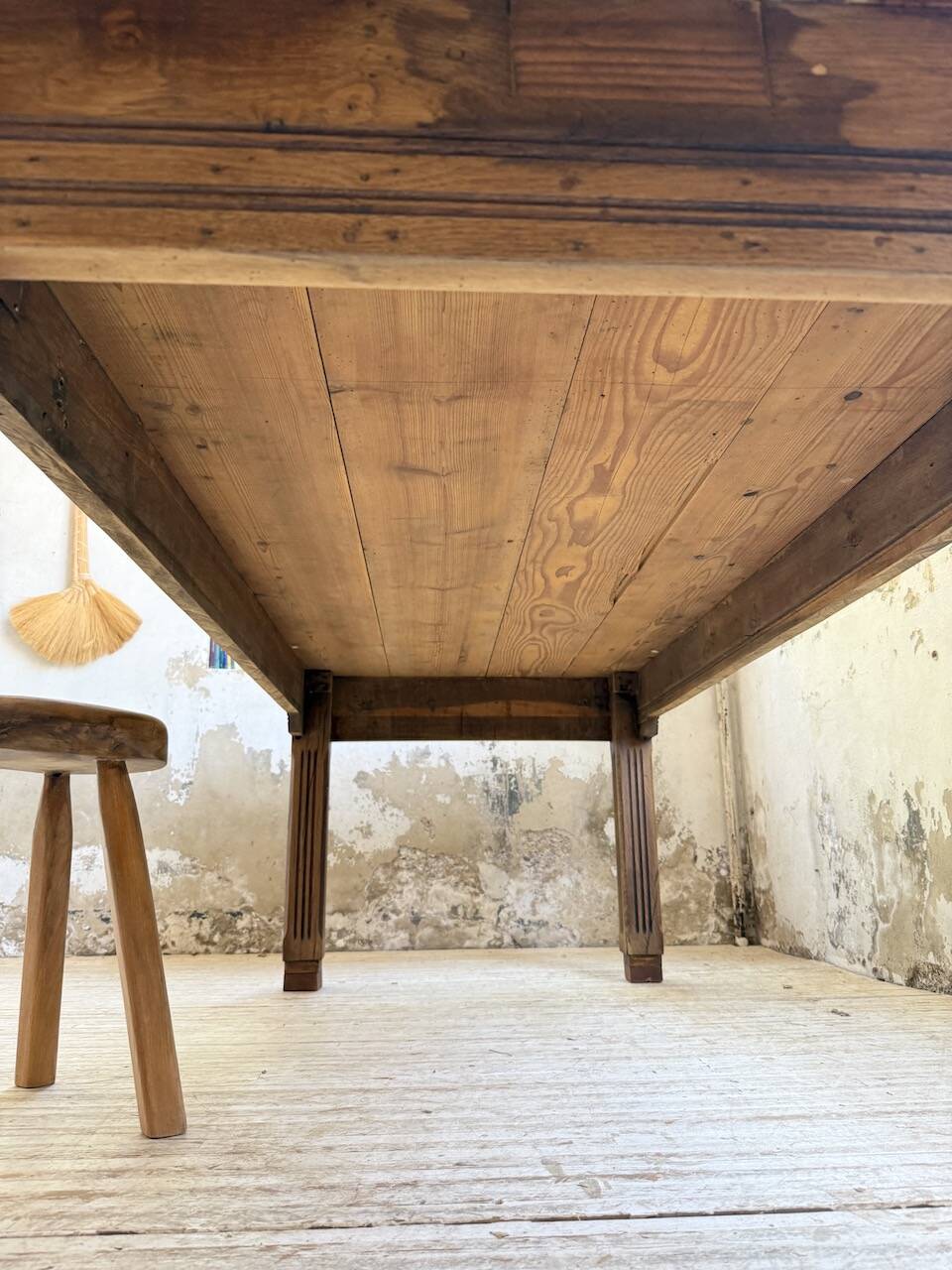 Country farmhouse table in solid beech and oak 2.5m XL