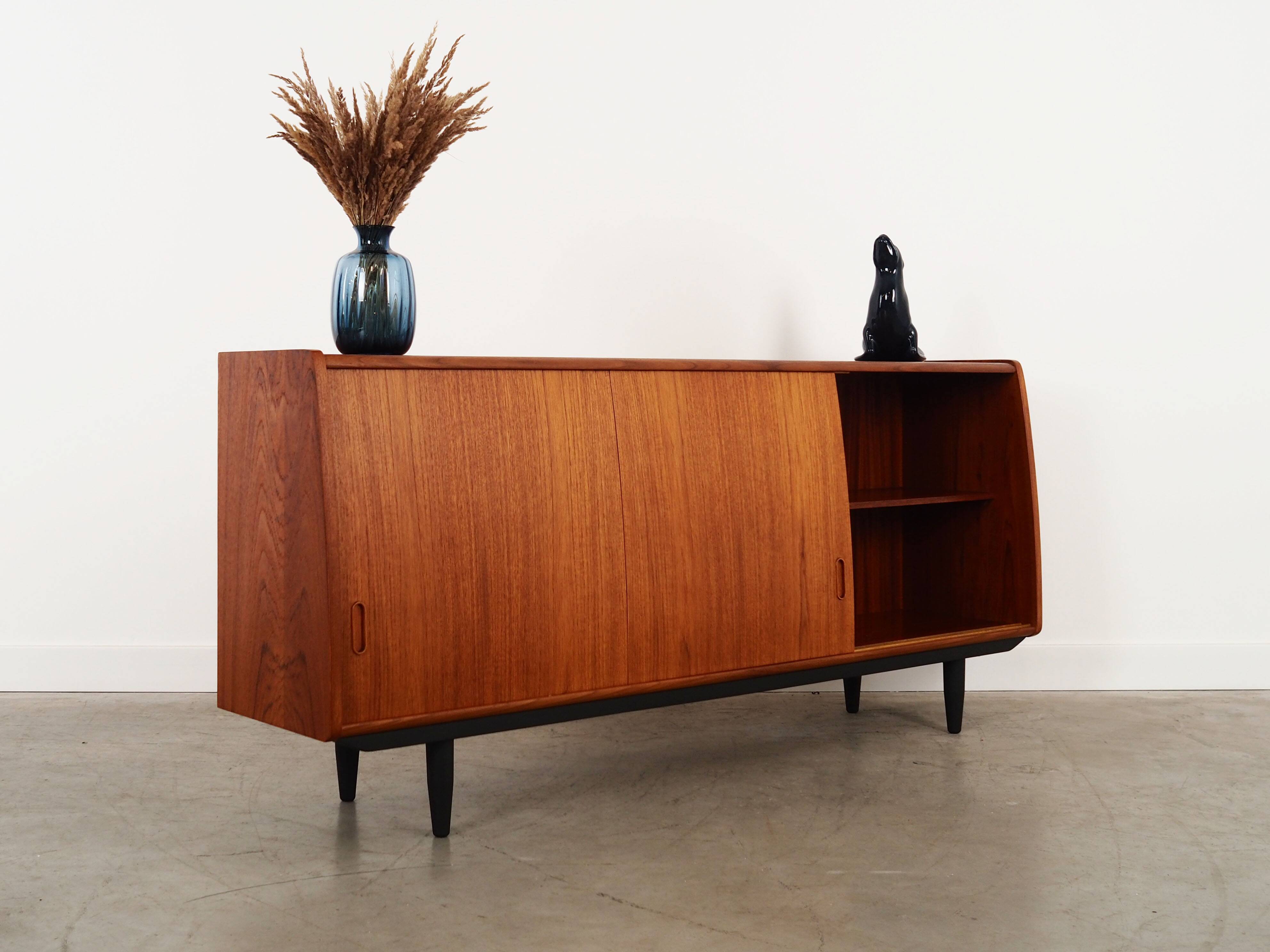 Teak sideboard, Danish design, 1970s, manufacture: PMJ Viby J