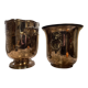 Two silver metal ice buckets hallmarked around 1900