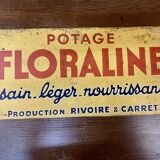 Old FLORALINE advertising plate