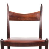 Suite of 4 Scandinavian chairs in Rio rosewood