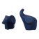 Mid-Century Blue Ceramic Elephants, Austria, Set of 2