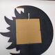 Vintage 90s wooden moon mirror