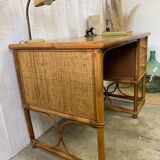 Vintage rattan desk