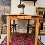Old oak table with drawers
