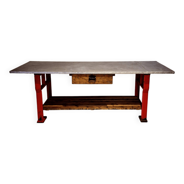 Table de jardin, établi industriel