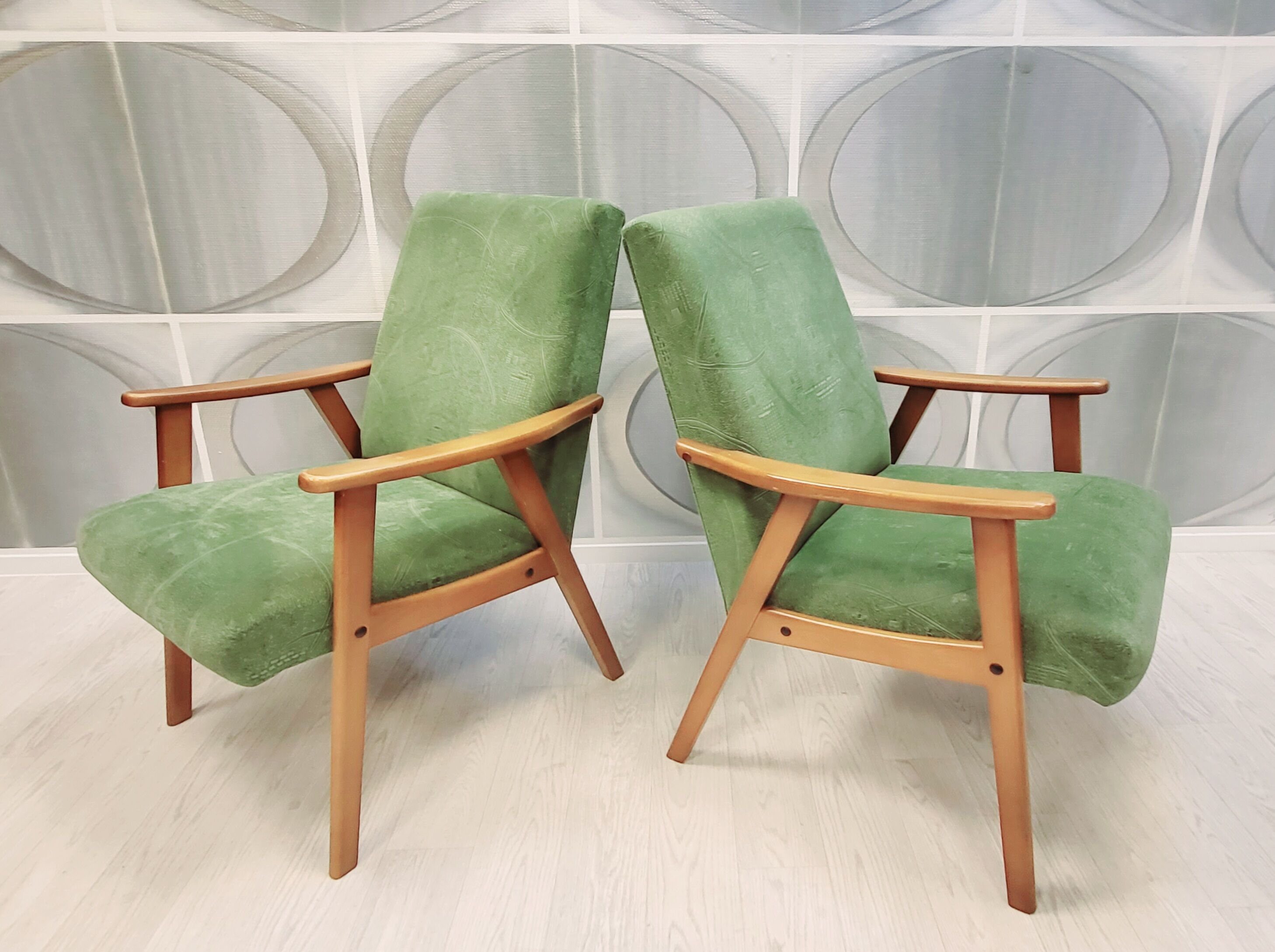 Two vintage armchairs