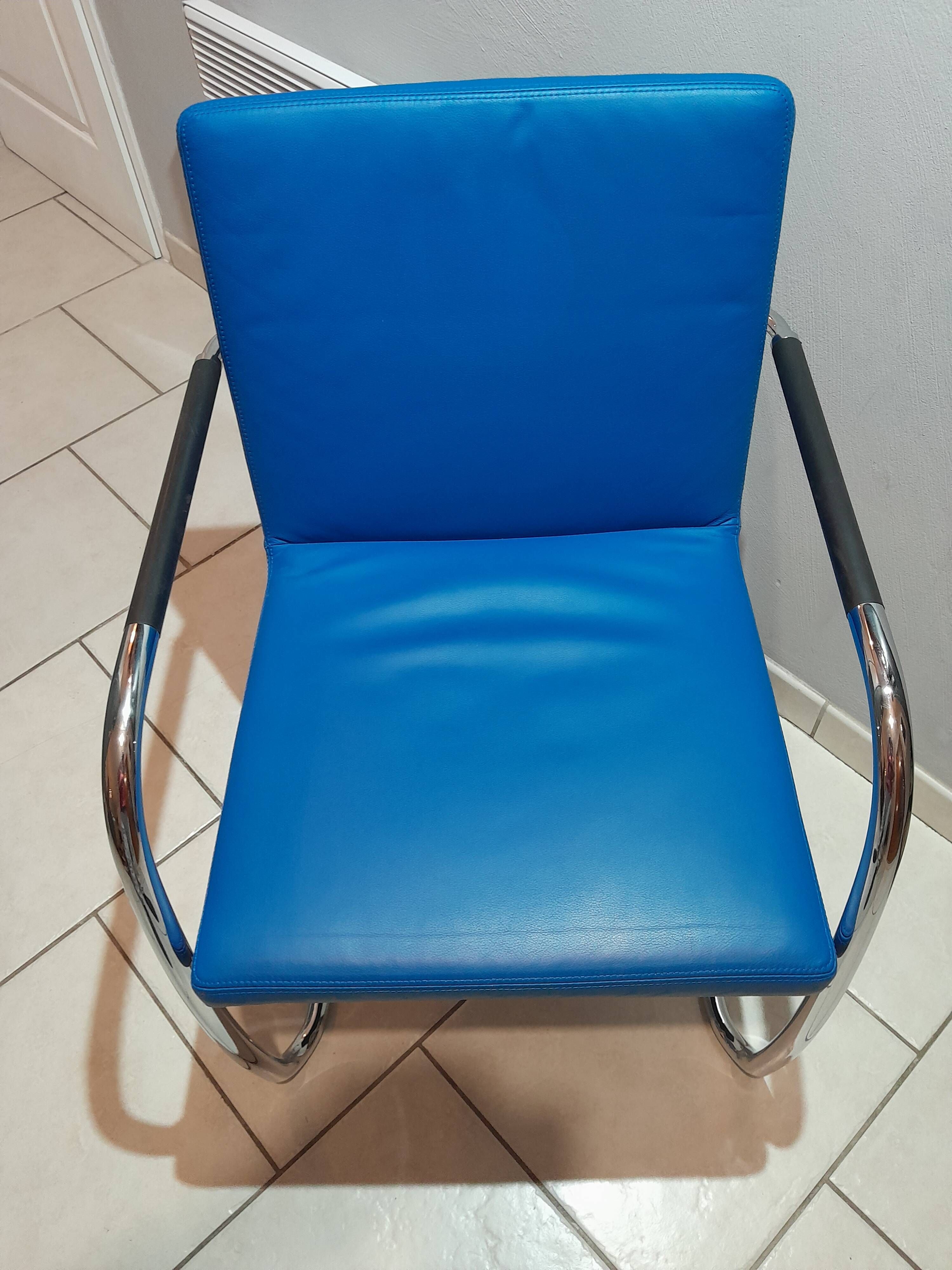 THONET sled-style chair, designer office/dining room chair with cantilever