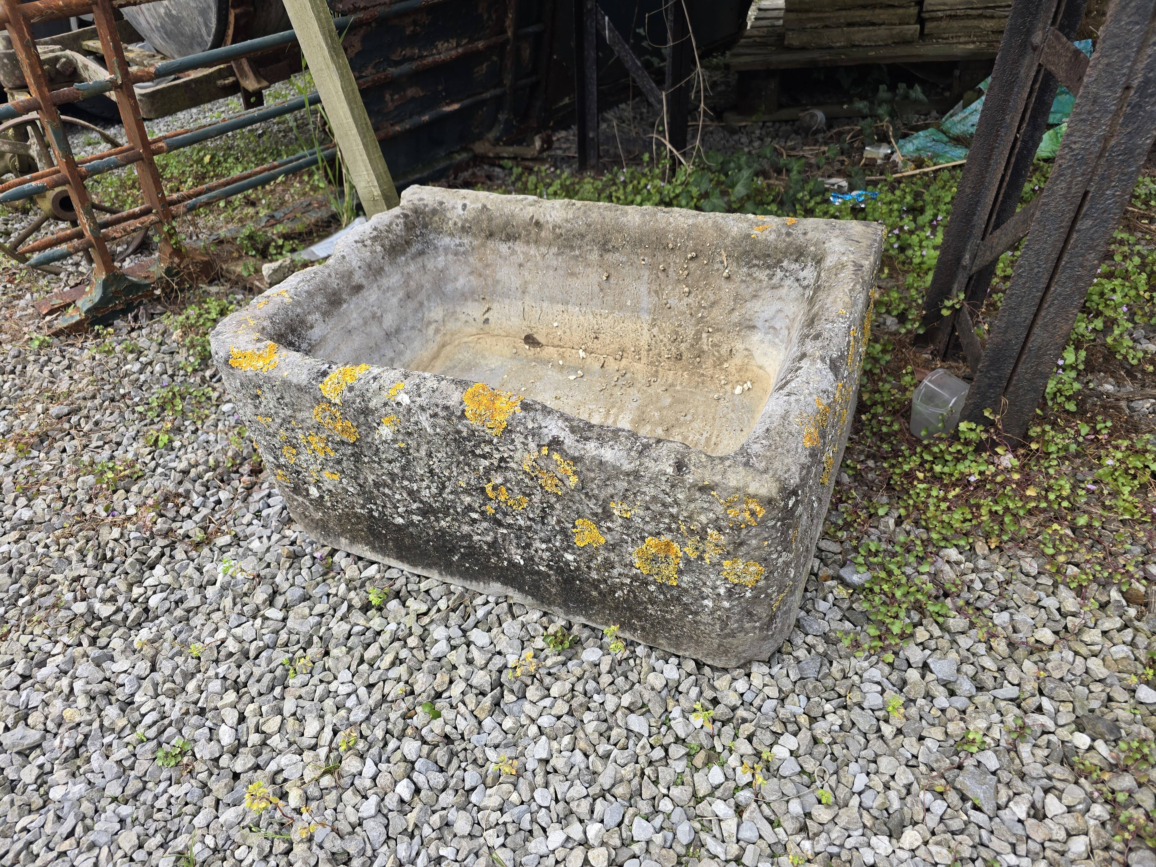 19th century blue stone trough