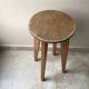 High stool in vintage raw wood