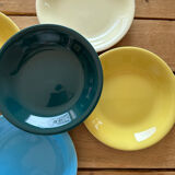 Assiettes salins colorés