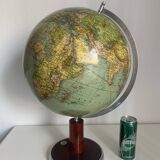 Vintage 1950 German Columbus World Map Globe - 53 cm