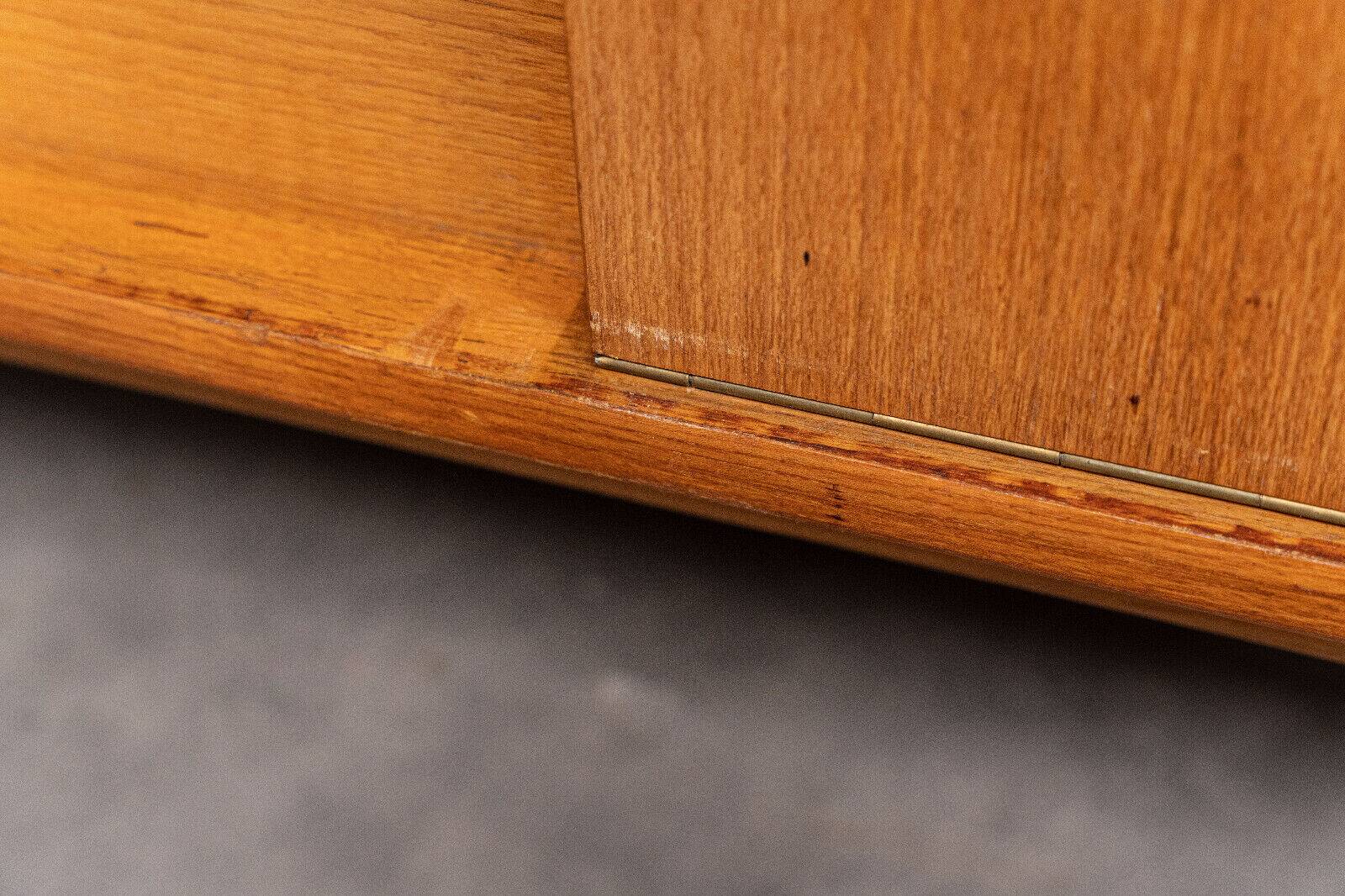 Scandinavian teak dressing table 1960 a mirror a drawer a lid