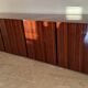 Monumental rosewood sideboard zebrawood lacquered mid-century design 1970