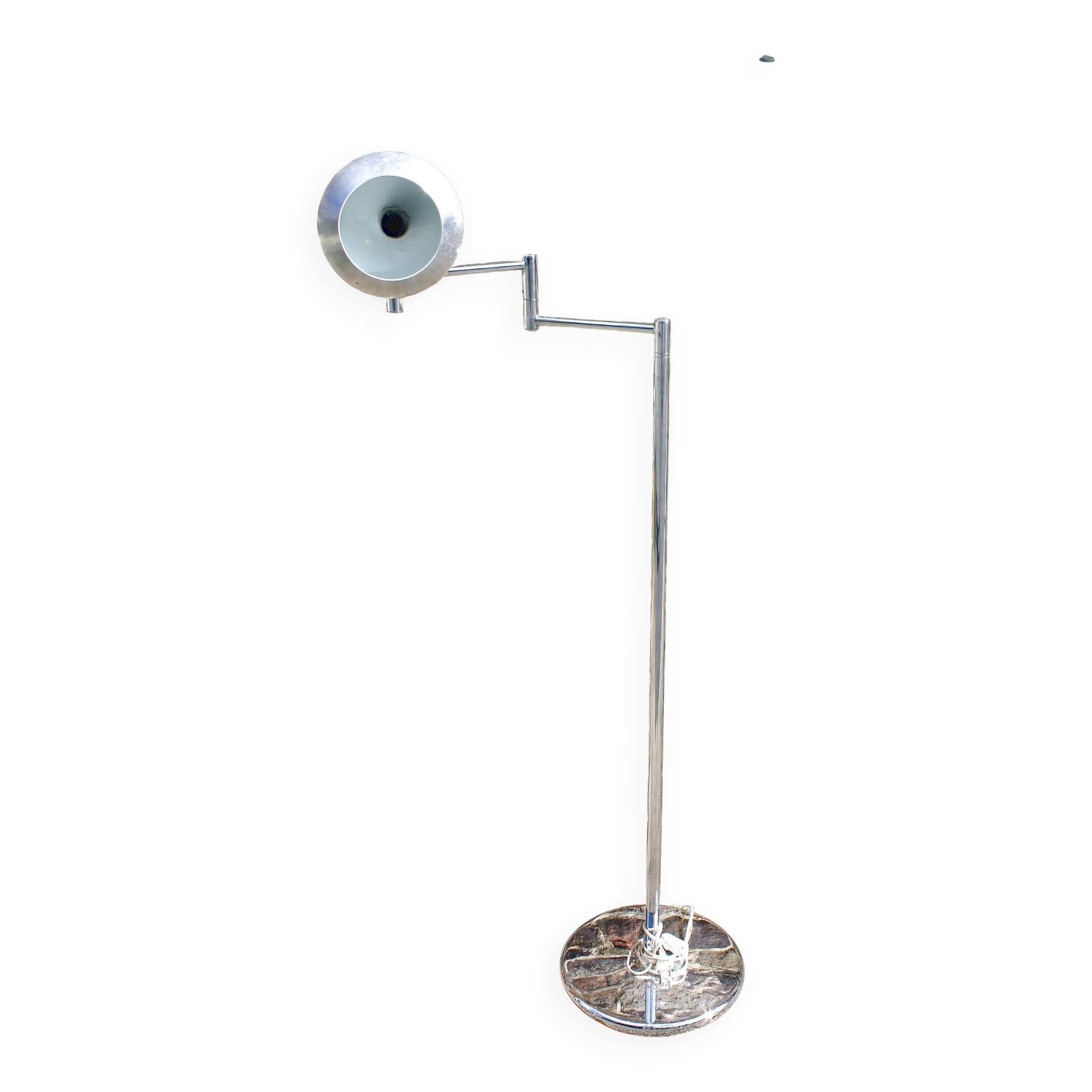 Vintage chrome eyeball floor lamp from the 70s