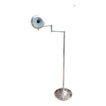 Lampadaire vintage eyeball chromé année 70