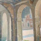Oil painting The Colonnade