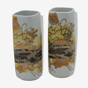 Pair of Earthenware Vases Siena Series by Ellen Malmer for Royal Copenhagen