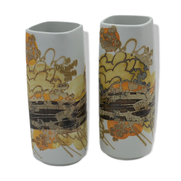 Pair of Earthenware Vases Siena Series by Ellen Malmer for Royal Copenhagen