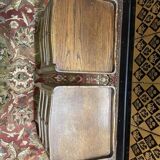 Pair of Louis XV style oak bedside tables