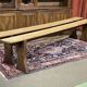 Paire de bancs de table de ferme en sapin début XXème