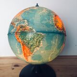 World map lamp