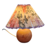 Walnut ball lamp