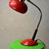 red vintage desk lamp
