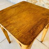 Vintage stool, curved wood by Luterma circa $50/60s