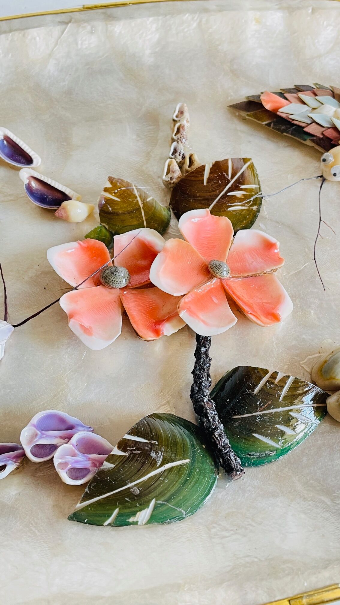 Decorative Shells Plateau Vintage