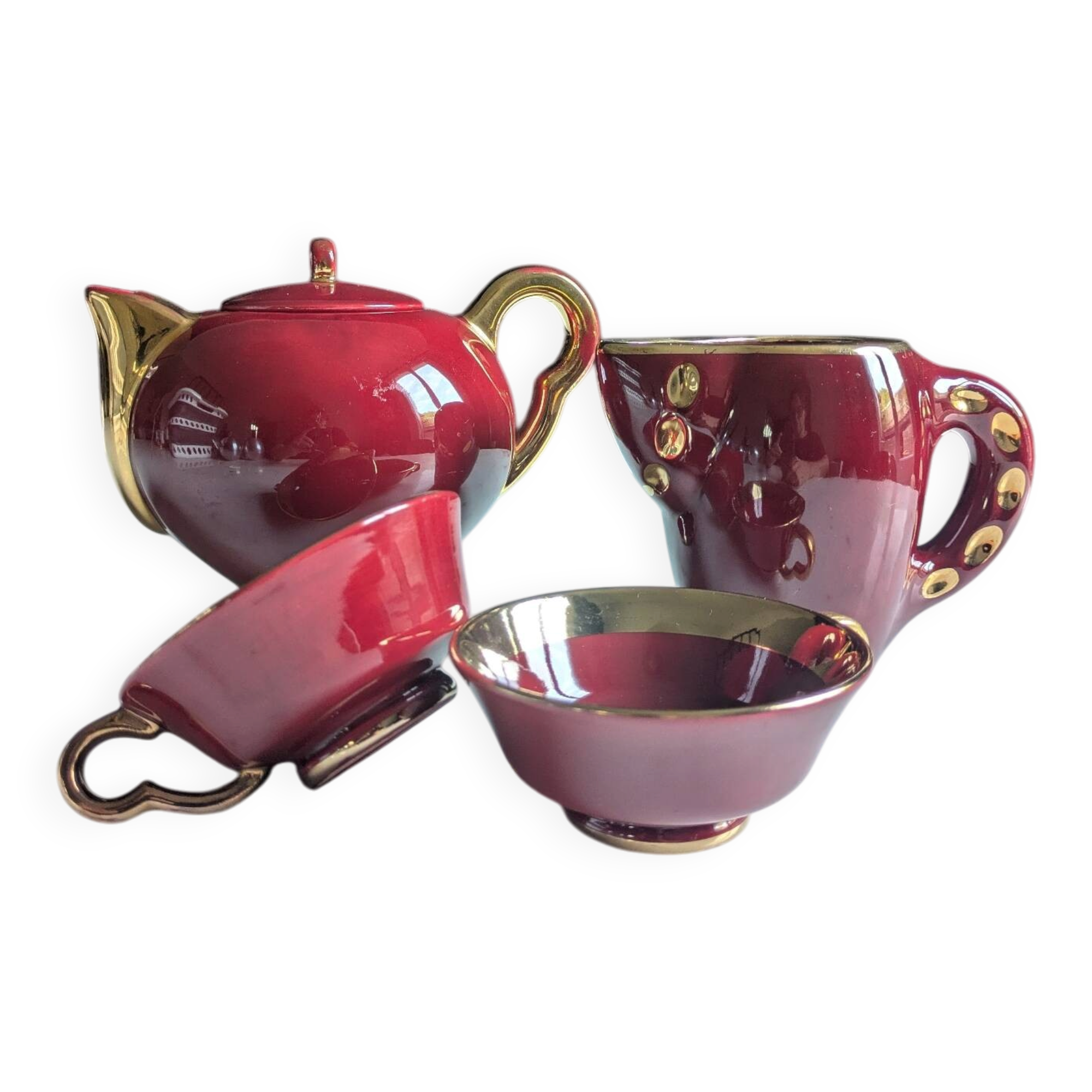 Service à thé, café de la marque Magdalith, années 50-60