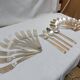 Cutlery set 24 pieces Art Deco in silver metal 84g - Goldsmith's mark