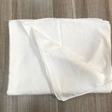 Grande nappe blanche en metis 215 x 155 cm