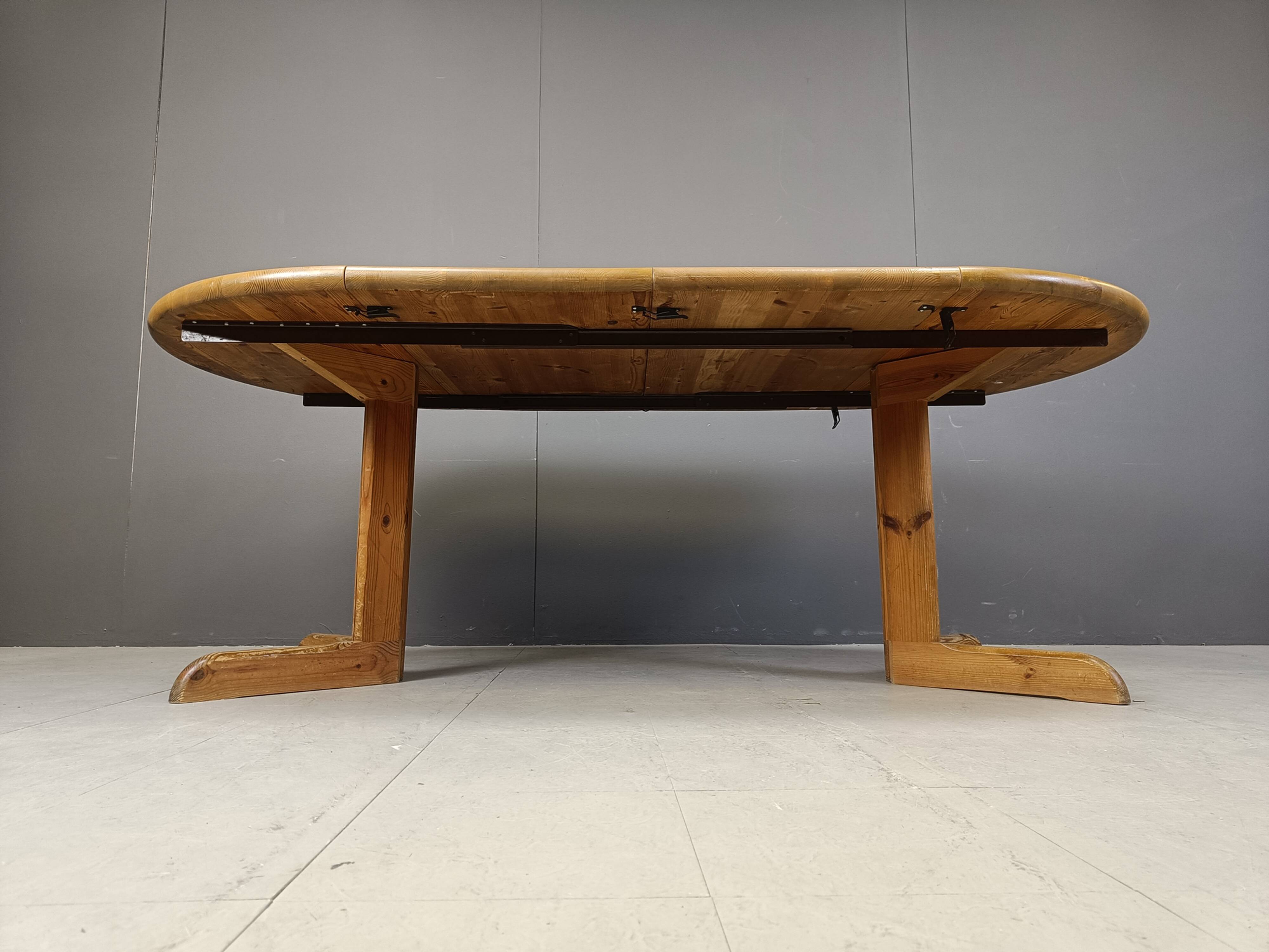 Rainer Daumiller pine wood dining set for Hirtshals Savvaerk - set of 4