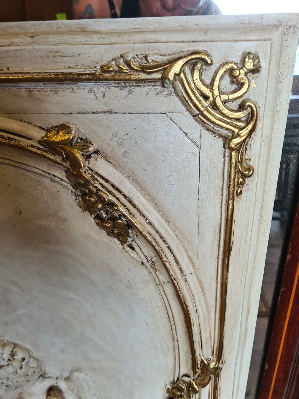 Decorative panel with stucco angels